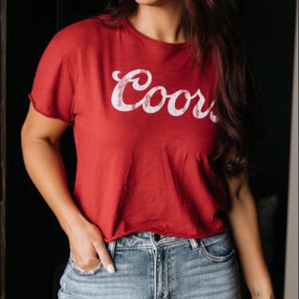 Coors Cropped Tee Medium